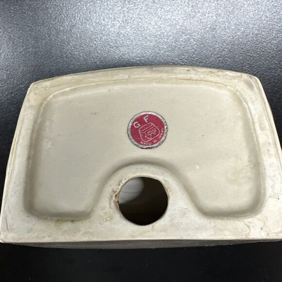 Vintage Ceramic Florida Seashell Soap Sponge Holder Trinket Dish Pottery - Picture 3 of 4